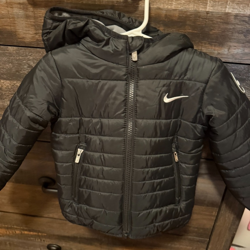 Nike Kids Charcoal Puffer Jacket